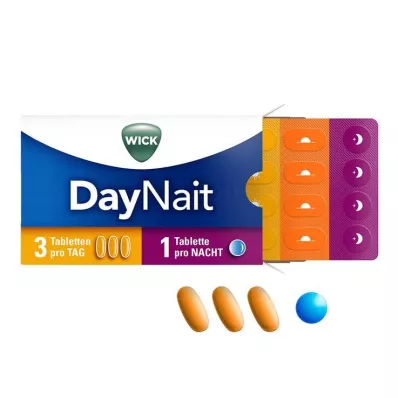 WICK DayNait Förkylningstabletter, 16 tabletter WICK DayNait Förkylningstabletter, 16 tabletter