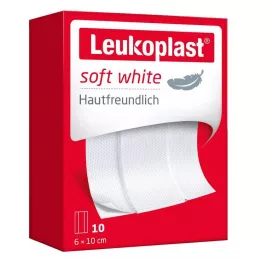 LEUKOPLAST mjukt vitt gips 6x10 cm, 10 st