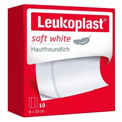 Leukoplast mjuka plåster 8x10 cm, 10 st