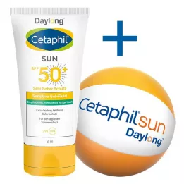 CETAPHIL Sun Daylong SPF 50+ sens.gel-fluid ansikte, 50 ml