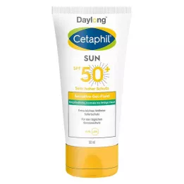 CETAPHIL Sun Daylong SPF 50+ sens.gel-fluid ansikte, 50 ml