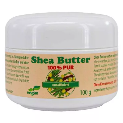 SHEABUTTER oraffinerad 100% ren, 100 g