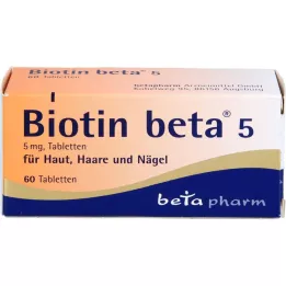 BIOTIN BETA 5 tabletter, 60 st
