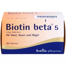 BIOTIN BETA 5 tabletter, 90 st