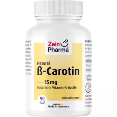 BETA CAROTIN NATURAL 15 mg ZeinPharma mjuka kapslar, 90 st