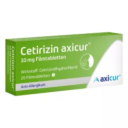 Cetirizin axicur® 10 mg filmdragerade tabletter, 20 st