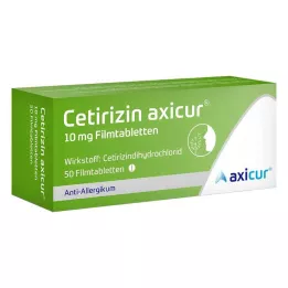 Cetirizin axicur® 10 mg filmdragerade tabletter, 50 st