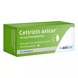 Cetirizin axicur® 10 mg filmdragerade tabletter, 100 st