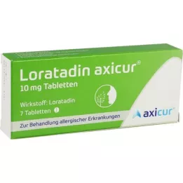 LORATADIN axicur 10 mg tabletter, 7 st