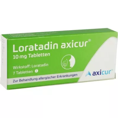 LORATADIN axicur 10 mg tabletter, 7 st