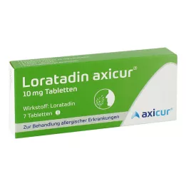 Loratadine axicur® 10 mg tabletter, 7 st