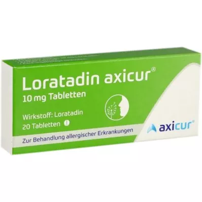 LORATADIN axicur 10 mg tabletter, 20 st