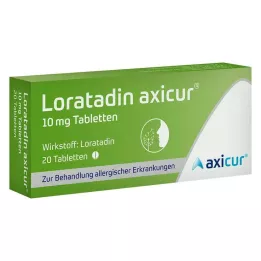 Loratadine axicur® 10 mg tabletter, 20 st