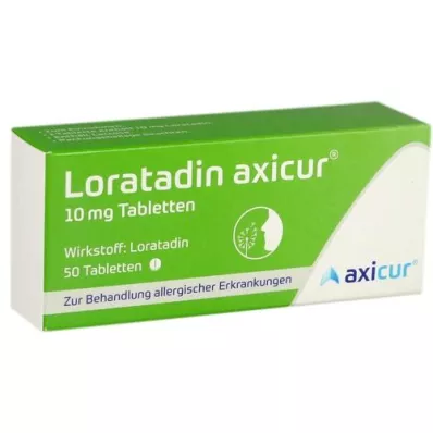 LORATADIN axicur 10 mg tabletter, 50 st
