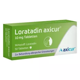 Loratadine axicur® 10 mg tabletter, 50 st