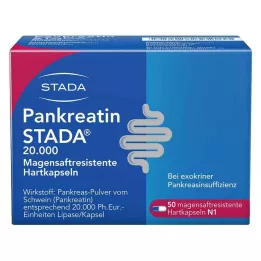 PANKREATIN STADA 20 000 enteriska hårda kapslar, 50 st