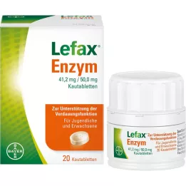 LEFAX Tuggtabletter med enzym, 20 st