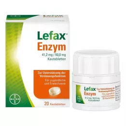 LEFAX Tuggtabletter med enzym, 20 st