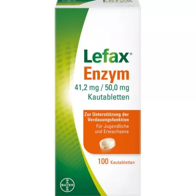 LEFAX Tuggtabletter med enzym, 100 st