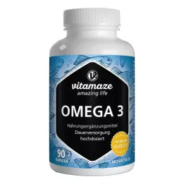 OMEGA-3 1000 mg EPA 400/DHA 300 högdoserade kapslar, 90 st