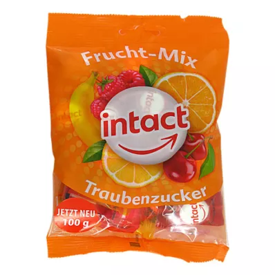 INTACT Dextrosepåse fruktblandning, 100 g