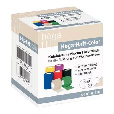 HÖGA-HAFT Färgfixeringsband 6 cmx4 m hudfärgat, 1 st