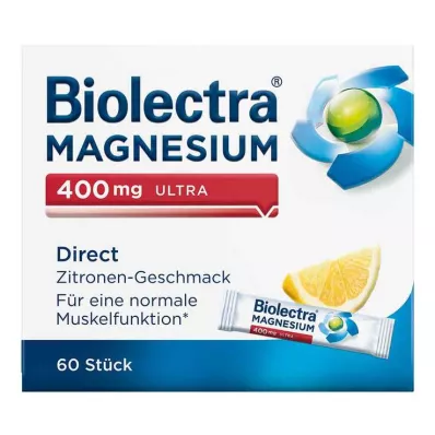 BIOLECTRA Magnesium 400 mg ultra Direct Lemon, 60 kapslar
