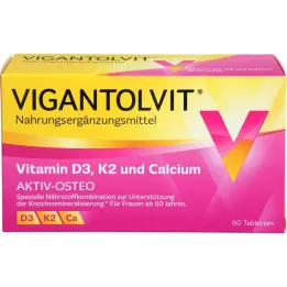 VIGANTOLVIT Vitamin D3 K2 Kalcium Filmdragerade tabletter, 60 kapslar