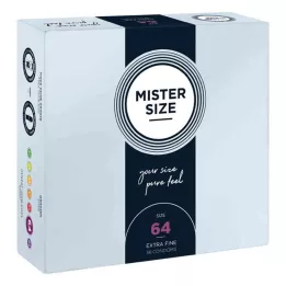 MISTER Storlek 64 kondomer, 36 st