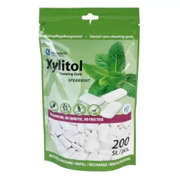 MIRADENT Xylitol Tuggummi Spearmint Ref. 200 st