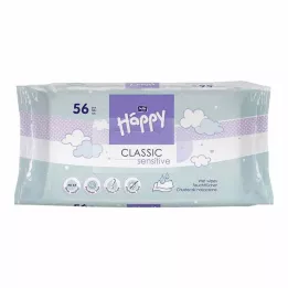 BELLA Happy Baby våtservetter känsliga med klick, 56 st