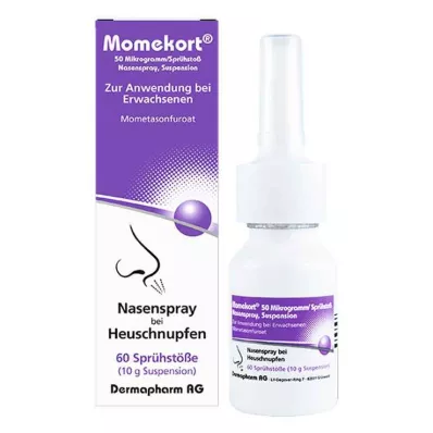 MOMEKORT 50 μg/spray nässpray suspension 60 vuxna, 10 g