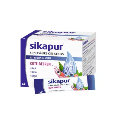 SIKAPUR Kiselsyra gelpinnar röda bär, 30 st