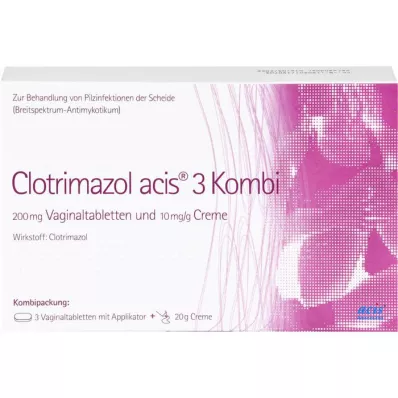 CLOTRIMAZOL acis 3 combipack, 1 st