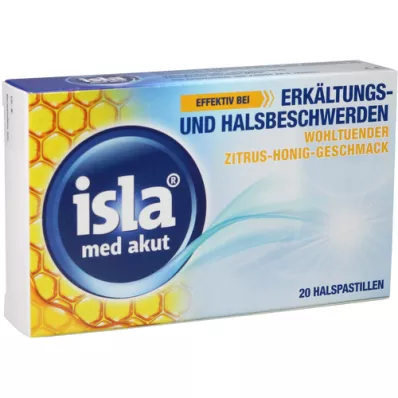 ISLA MED Pastiller med akut citrus och honung, 20 st