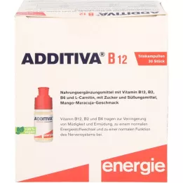 ADDITIVA Vitamin B12-drycksampuller, 30X8 ml