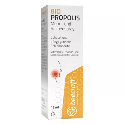 BEECRAFT Propolis mun- och halsspray, 15 ml