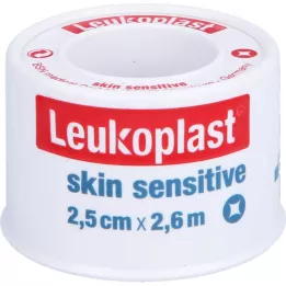 LEUKOPLAST Skin Sensitive 2,5 cm x 2,6 cm med skyddshölje, 1 st