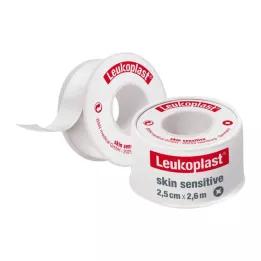 LEUKOPLAST Skin Sensitive 2,5 cm x 2,6 cm med skyddshölje, 1 st