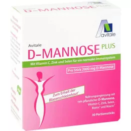 D-MANNOSE PLUS 2000 mg Sticks med vitaminer och mineraler, 30X2,47 g