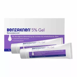 BENZAKNEN 5% gel, 2X40 g