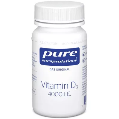PURE ENCAPSULATIONS Vitamin D3 4000 I.U. kapslar, 60 kapslar