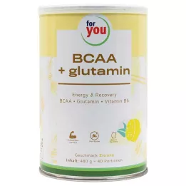 FOR YOU BCAA+glutamin Energi &amp; Återhämtning Citron, 480 g