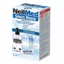 Neilmed Sinus Skölj Nas.du.+ Nas.Sp.Salt 10 Dosbtl, 1 sid