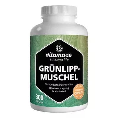 GRÜNLIPPMUSCHEL 500 mg högdoserade kapslar, 300 st