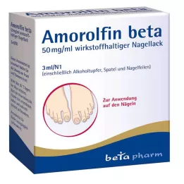 Amorolfine beta 50 mg/ml aktivt nagellack, 3 ml