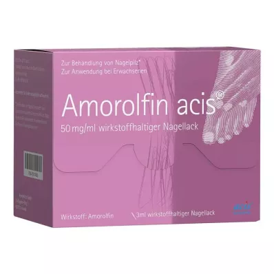 Amorolfin acis® 50 mg/ml aktivt nagellack, 3 ml Amorolfin acis® 50 mg/ml aktivt nagellack, 3 ml