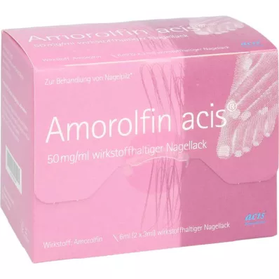 AMOROLFIN acis 50 mg/ml nagellack innehållande aktiv substans, 6 ml
