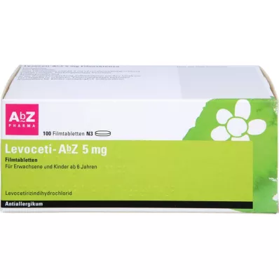 LEVOCETI-AbZ 5 mg filmdragerade tabletter, 100 st