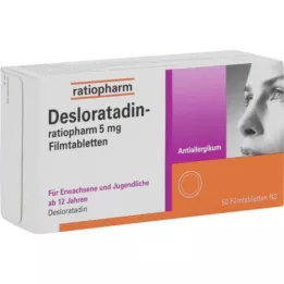 DESLORATADIN-ratiopharm 5 mg filmdragerade tabletter, 50 st